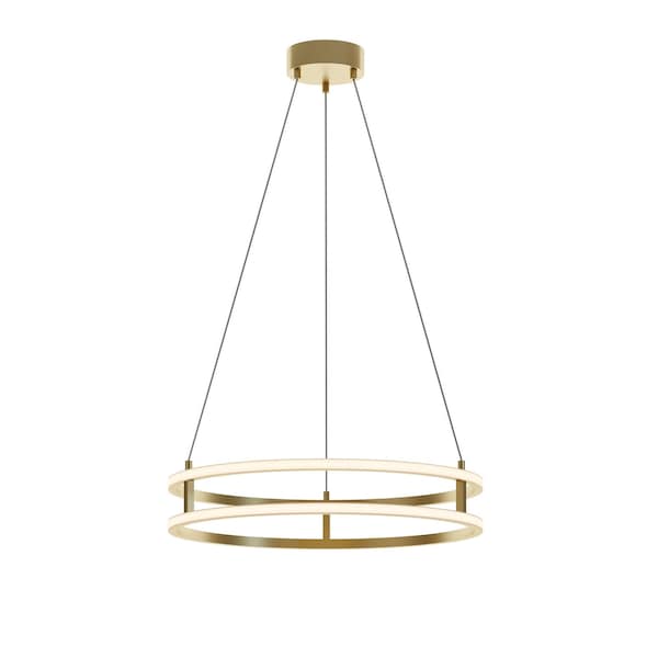 Afx Gemini 24-in. LED Pendant - Gold GEMP24LAJUDGD - main